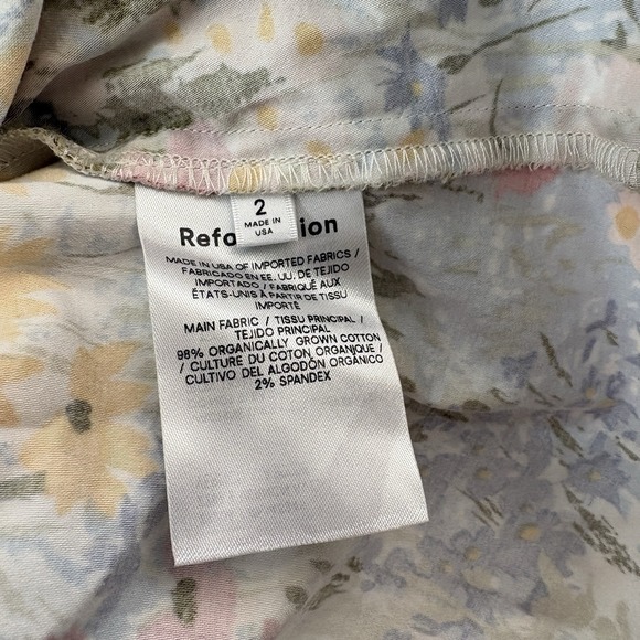 Reformation Kenzi Dress Womens Size 2 Multicolor Countryside Floral Print Midi - Picture 9 of 9